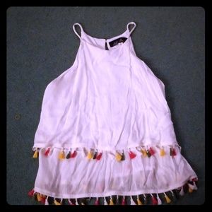 Tasseled tank top
